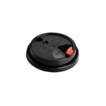 Lid 90 Black with red heart Plug ( 2 units)