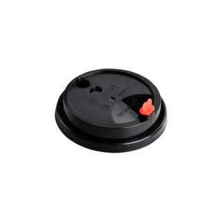 Lid 90 Black with red heart Plug ( 2 units)